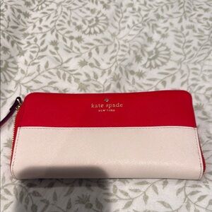 Kate Spade Red and Cream Wallets Stylish and Functional